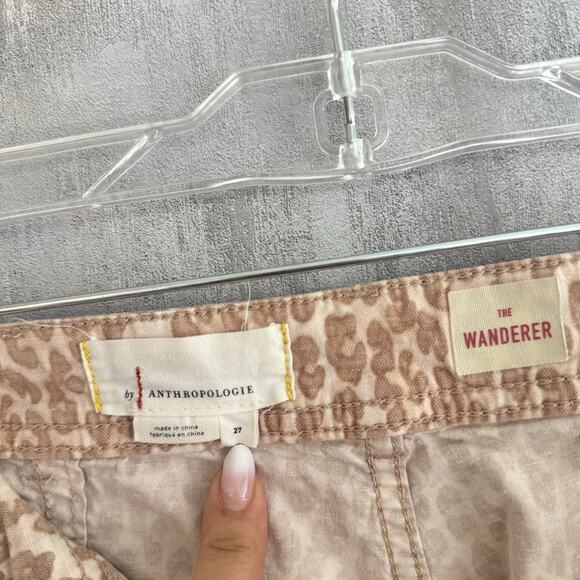 Anthropologie Pants Womens 27 The Wanderer Straight Ankle Utility Linen Blend - Picture 4 of 14